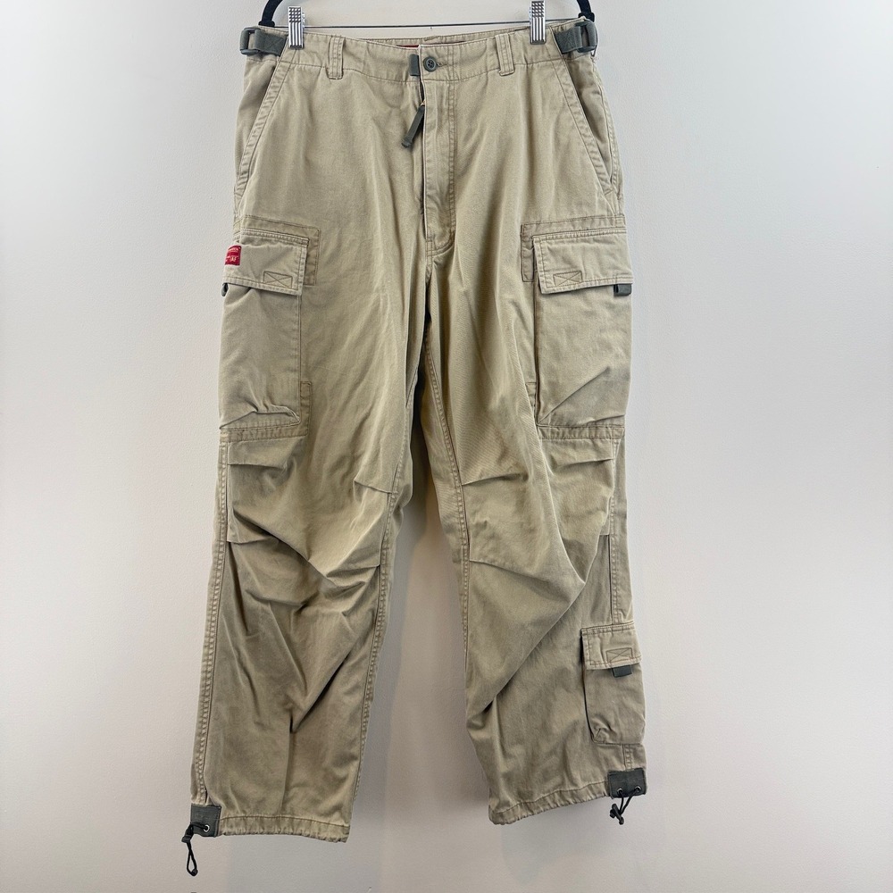 Abercrombie & Fitch Cargo Pants Mens M Gorpcore Y2K Khaki Utility Tactical T2083